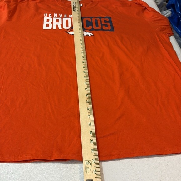 NFL Team Apparel Denver Broncos Long Sleeve Graphic Tee Mens Size 3XL Orange NWT - Picture 8 of 12